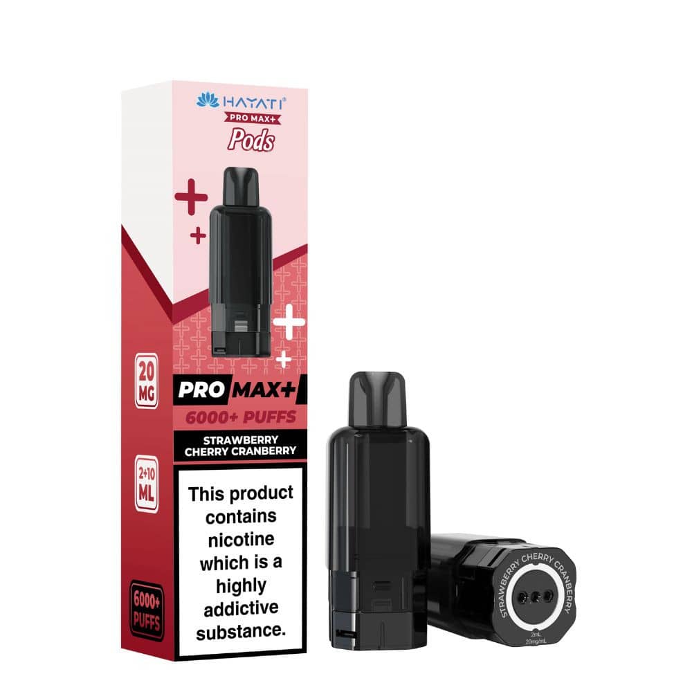 Hayati Pro Max Plus 6000 Pods Strawberry Cherry Cranberry