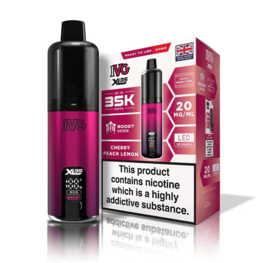IVG XL 35K Prefilled Pod Vape Kit Cherry Peach Lemon
