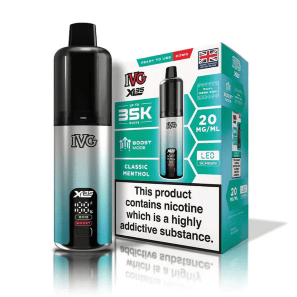 IVG XL 35K Prefilled Pod Vape Kit Classic Menthol