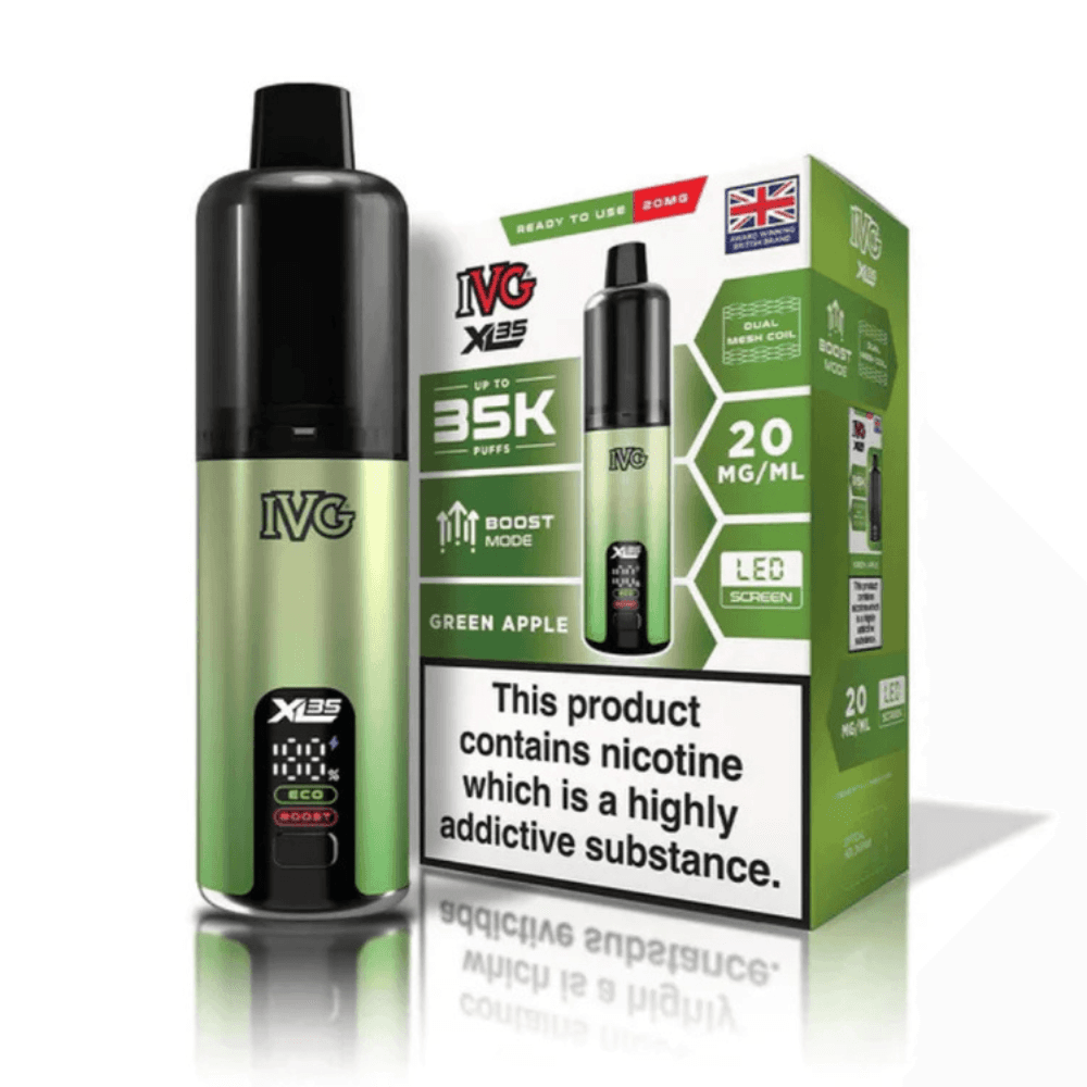 IVG XL 35K Prefilled Pod Vape Kit Green Apple