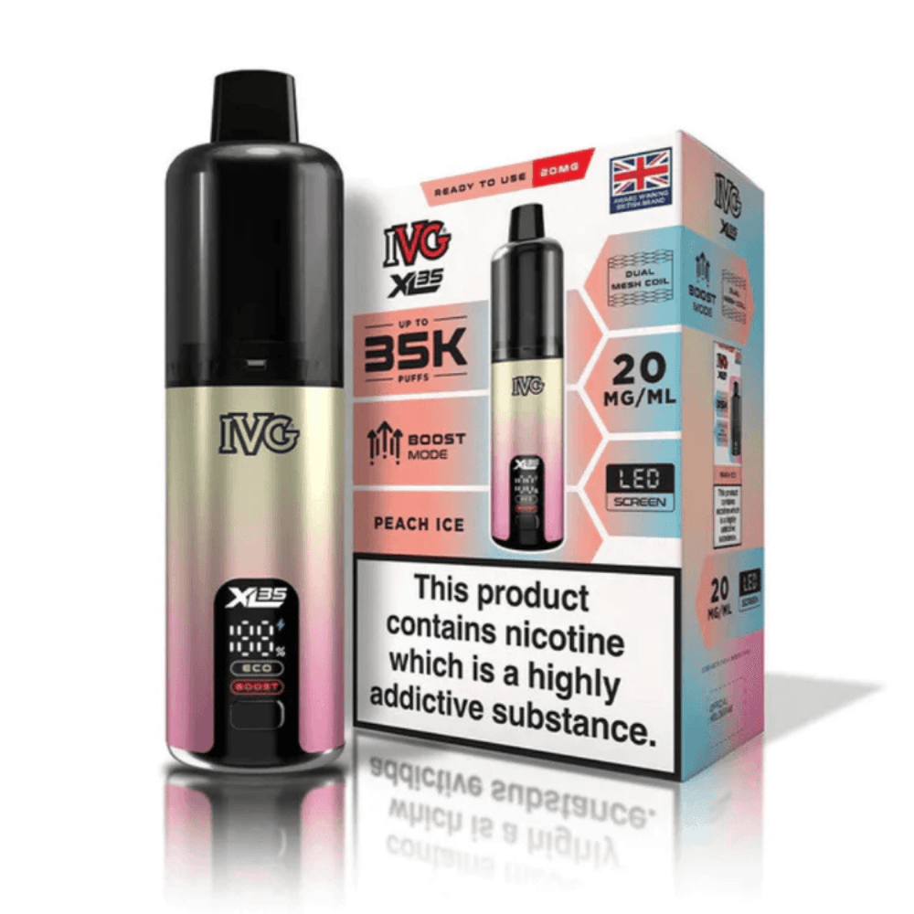 IVG XL 35K Prefilled Pod Vape Kit Peach Ice