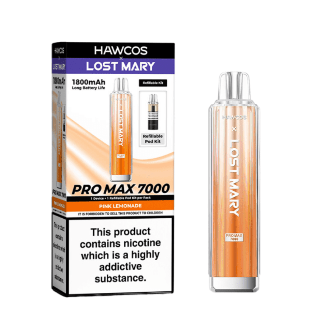 Hawcos x Lost Mary Pro Max 7000 Pink Lemonade