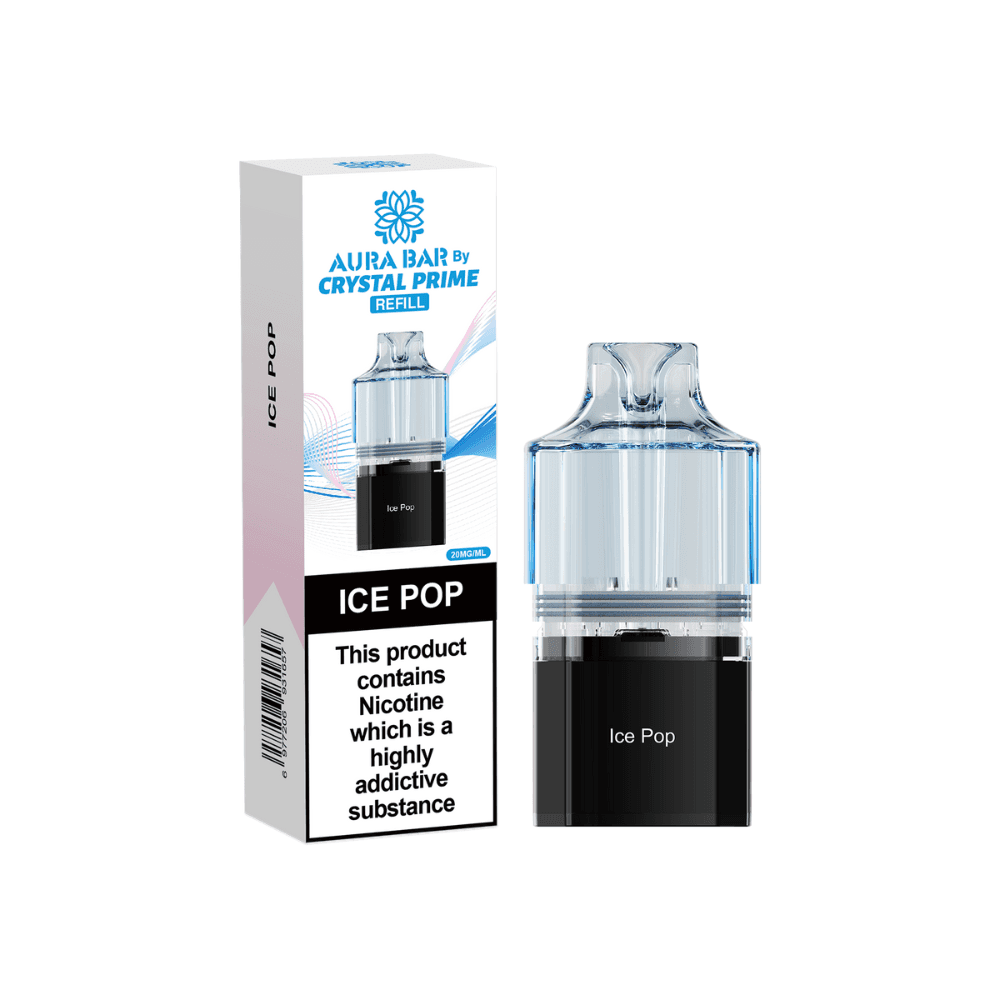 Crystal Prime Aura Bar 10k Pods Ice Pop