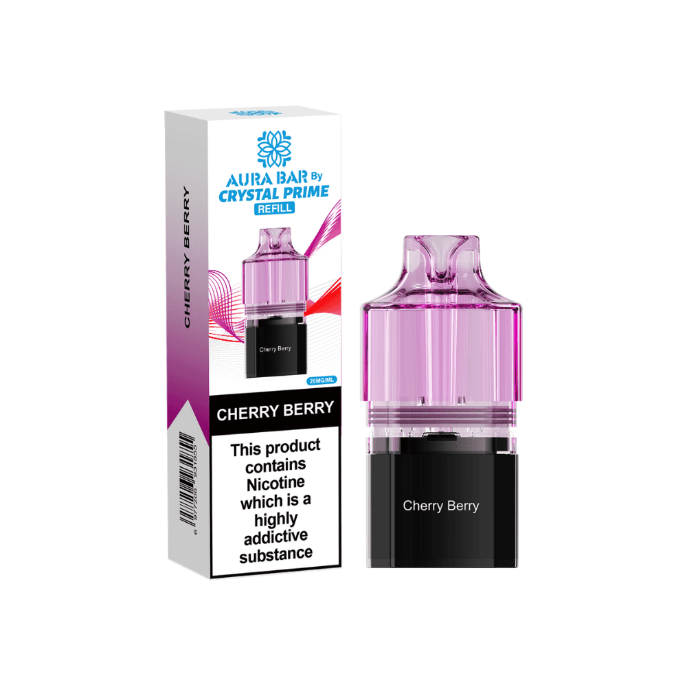 Crystal Prime Aura Bar 10k Pods Cherry Berry
