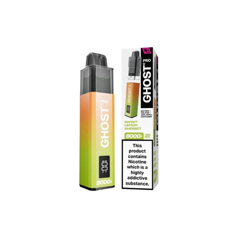 Vapes Bar Ghost Pro 8000 Sweet Lemon Sherbet