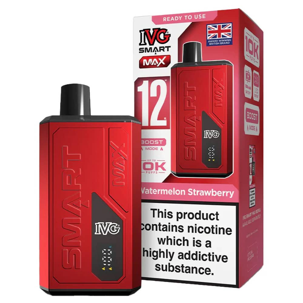 IVG Smart Max 10k Prefilled Vape Kit Watermelon Strawberry
