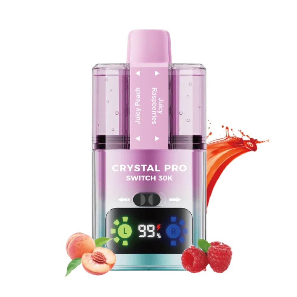 Crystal Pro Switch 30k Prefilled Vape Kit Juicy Peach / Juicy Raspberries