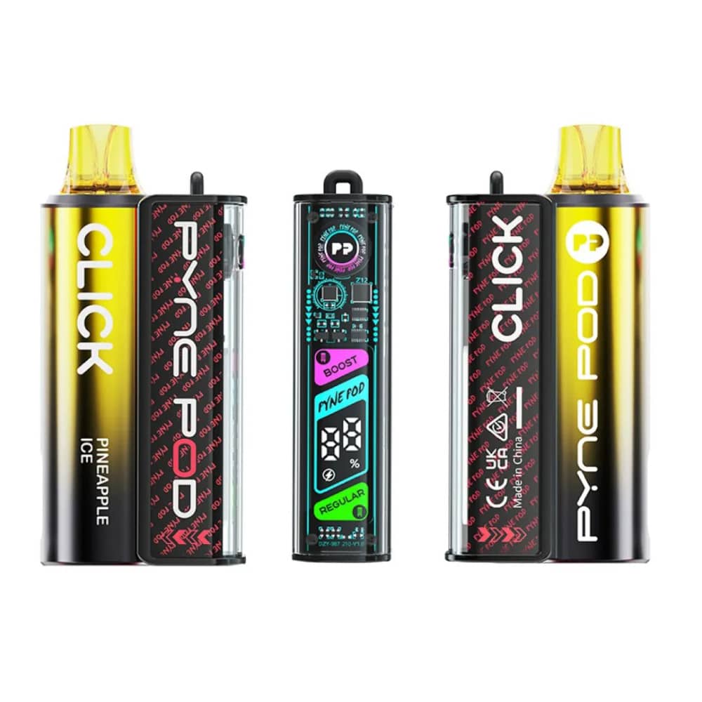 Pyne Pod Click 10k Prefilled Vape Kit Pineapple Ice