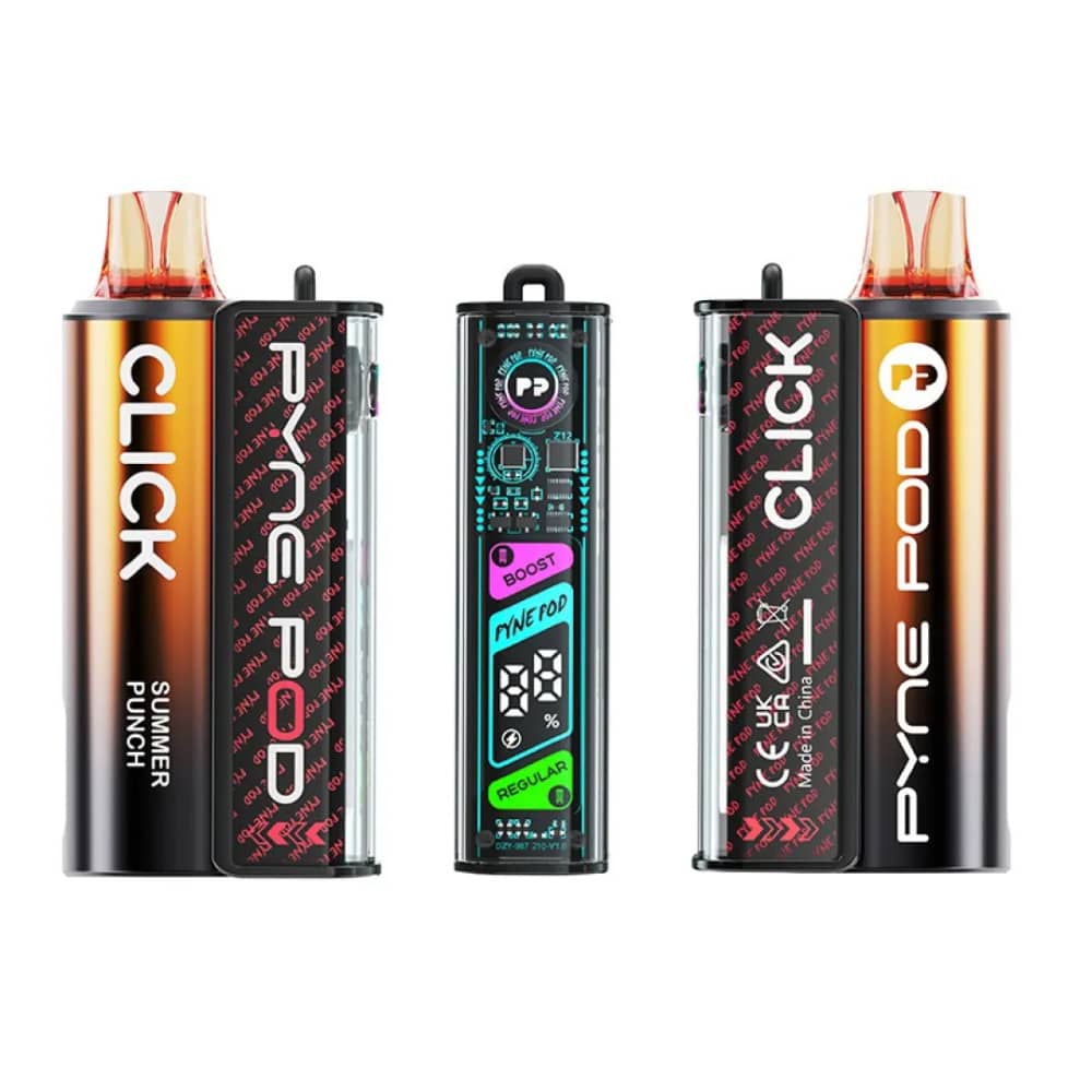 Pyne Pod Click 10k Prefilled Vape Kit Summer Punch