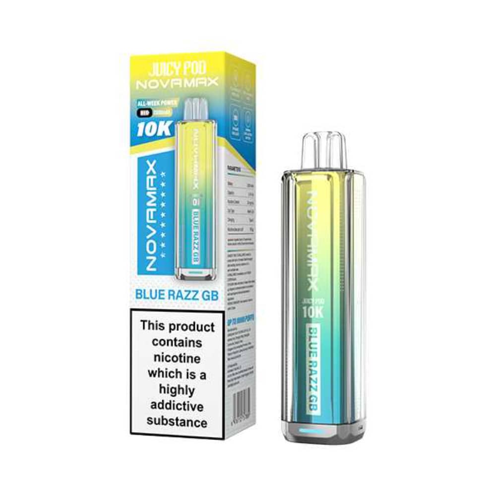 Juicypod Novamax 10k Blue Razz GB