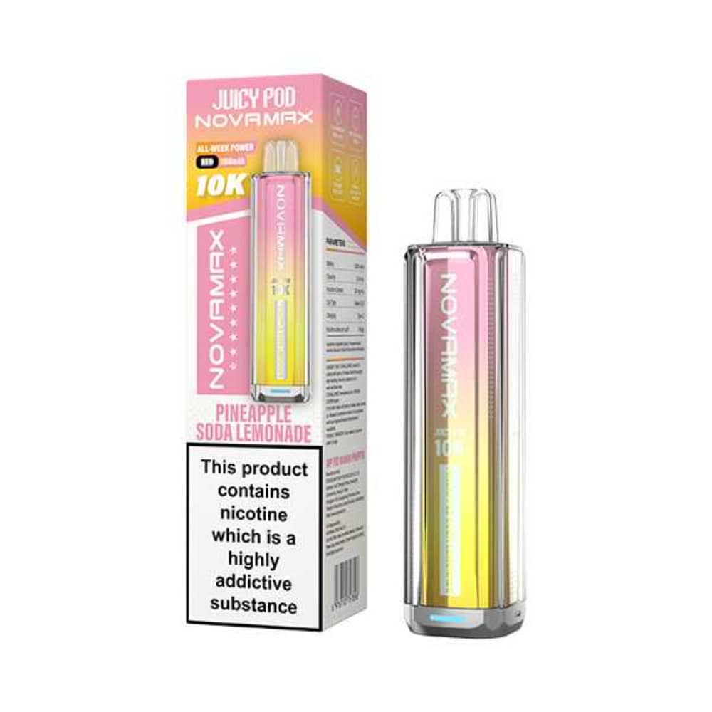 Juicypod Novamax 10k Pineapple Soda Lemonade