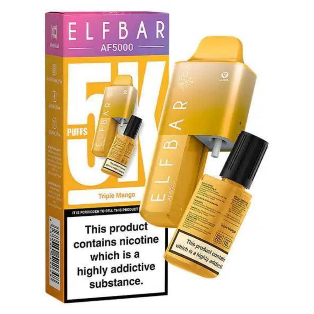 Elf Bar Af5000 Prefilled Vape Kit Triple Mango