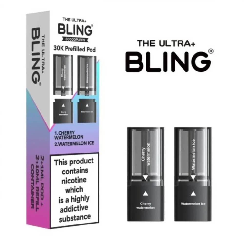 The Crystal Bling Ultra Plus 30k Pods Cherry Watermelon/Watermelon Ice