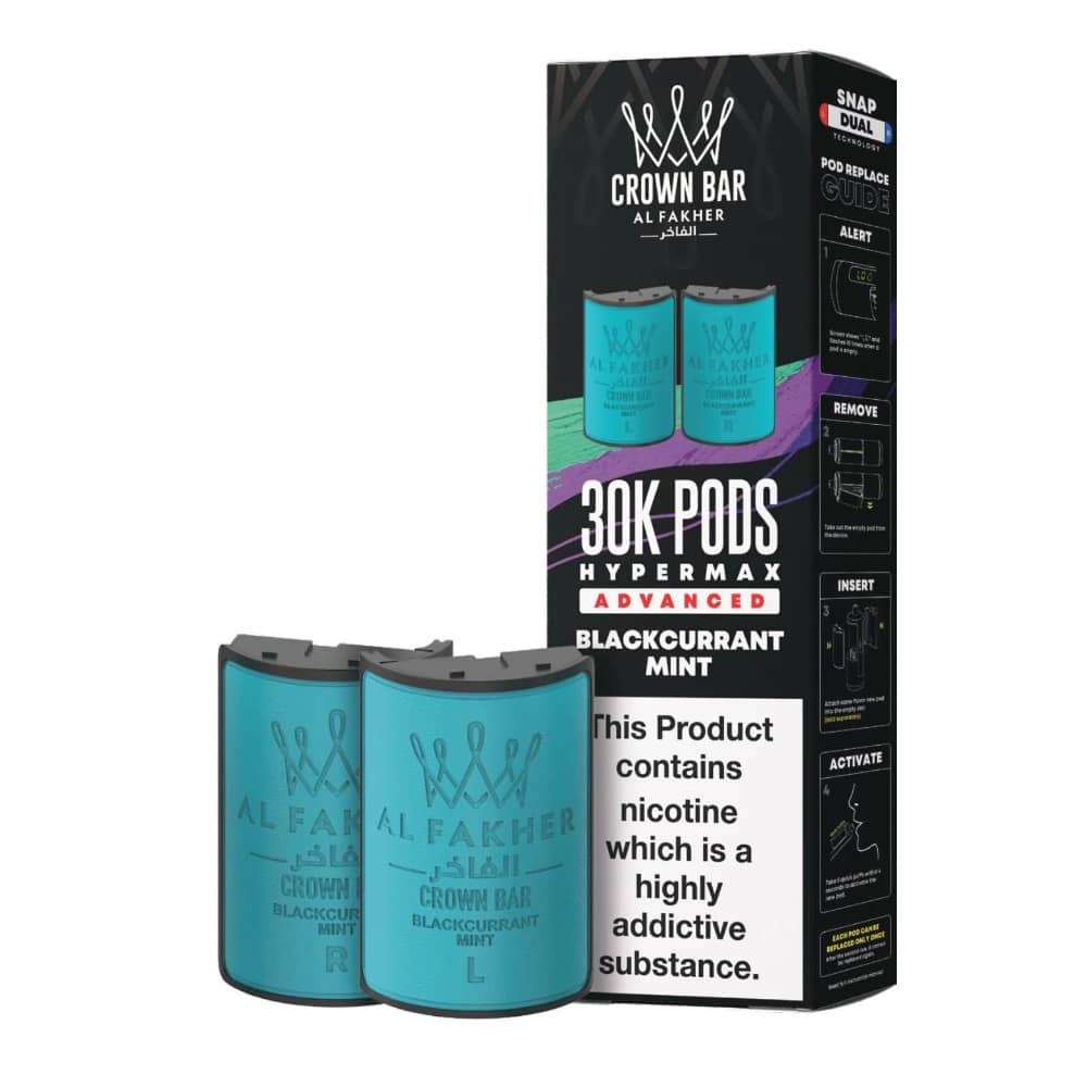 Al Fakher 30k Hypermax Pods Blackcurrent Mint
