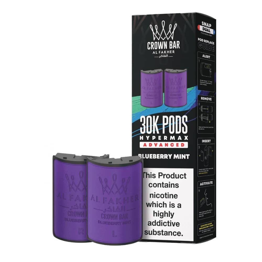 Al Fakher 30k Hypermax Pods Blueberry Mint