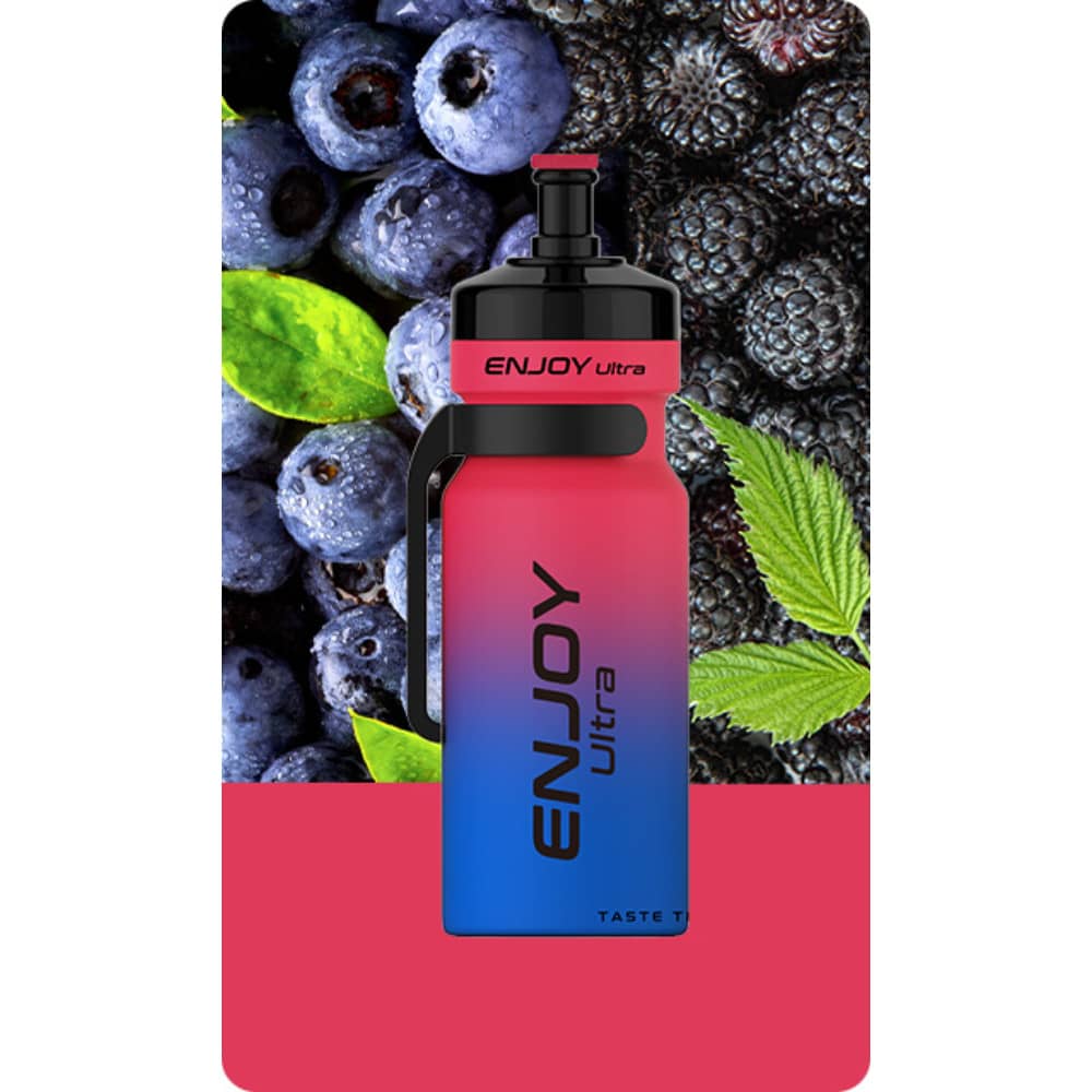 Enjoy Ultra Pro 9000 Prefilled Pod Vape Kit | Box of 10 Blueberry Sour Raspberry