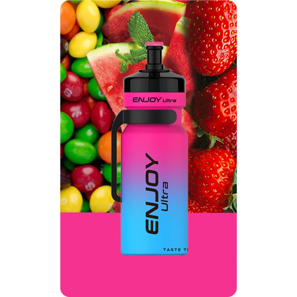 Enjoy Ultra Pro 9000 Prefilled Pod Vape Kit | Box of 10 Strawberry Watermelon Bubblegum