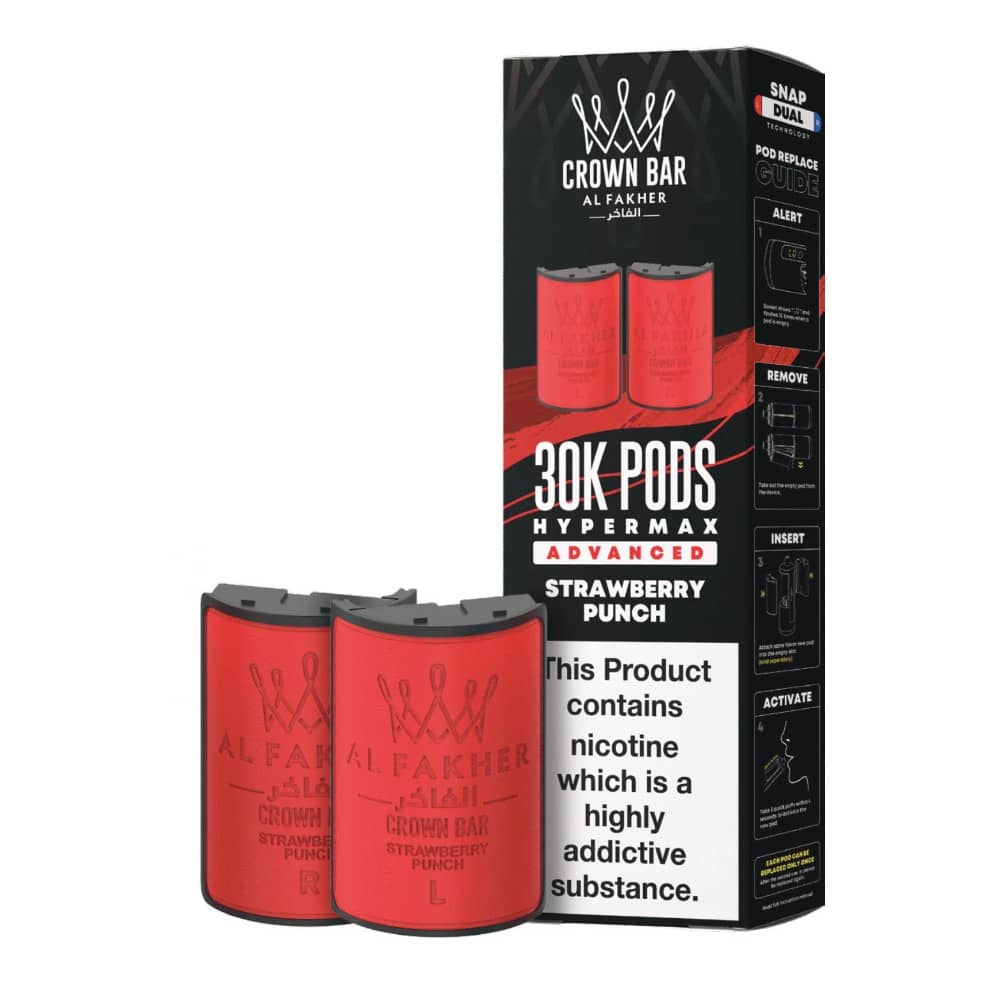 Al Fakher 30k Hypermax Pods Strawberry Punch