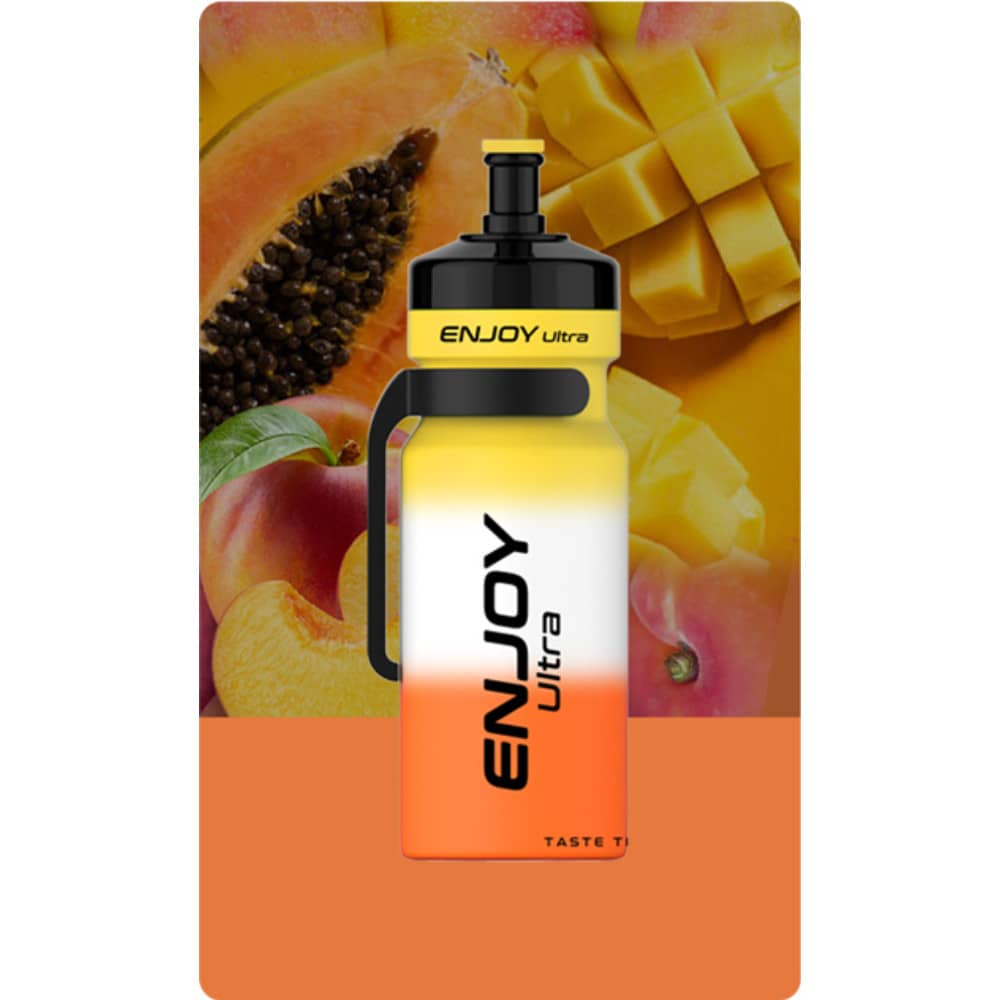 Enjoy Ultra Pro 9000 Prefilled Pod Vape Kit | Box of 10 Mango Peach Papaya
