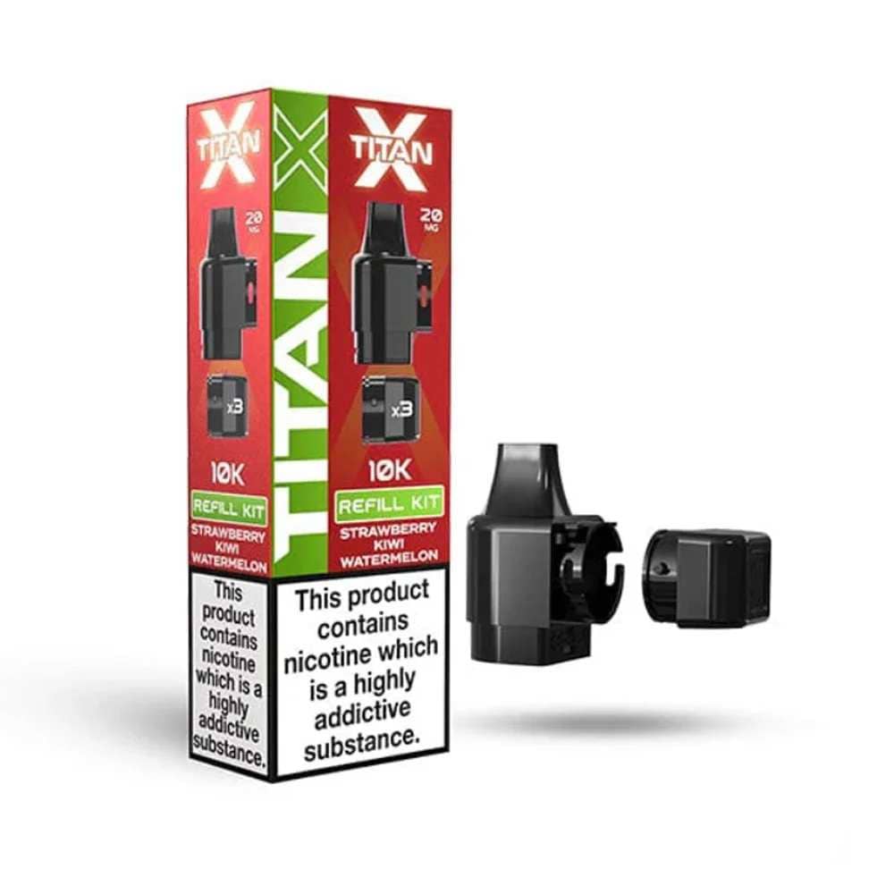 Titan X 10K Pods Strawberry Kiwi Watermelon
