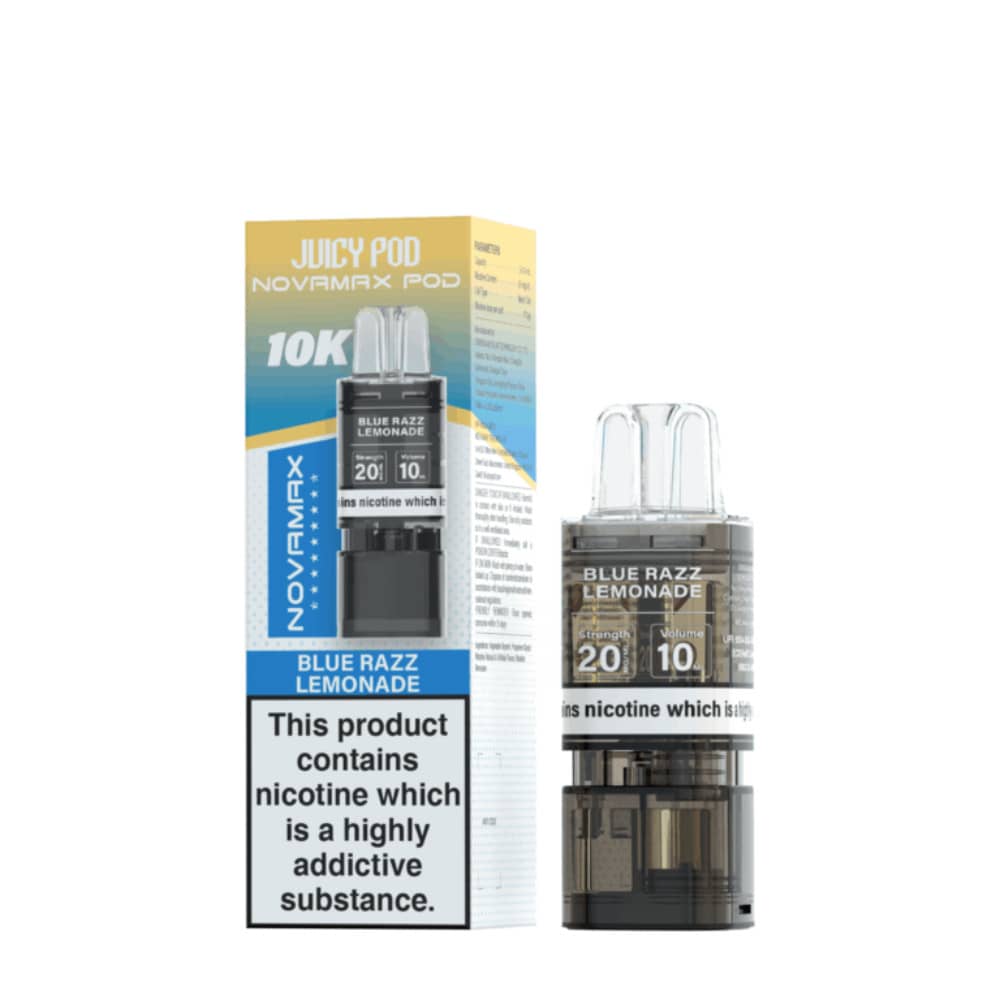 Juicy Pod Novamax 10K Pods Blue Razz Lemonade