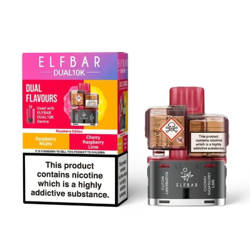 Elf Bar Dual 10k Pods Raspberry Edition