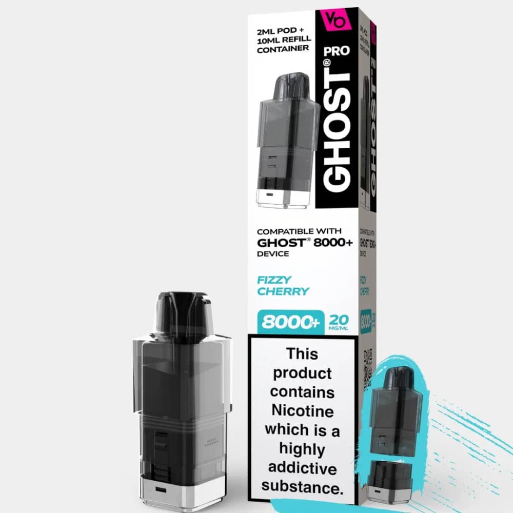 Vapes Bars Ghost Pro 8000 Pods Fizzy Cherry
