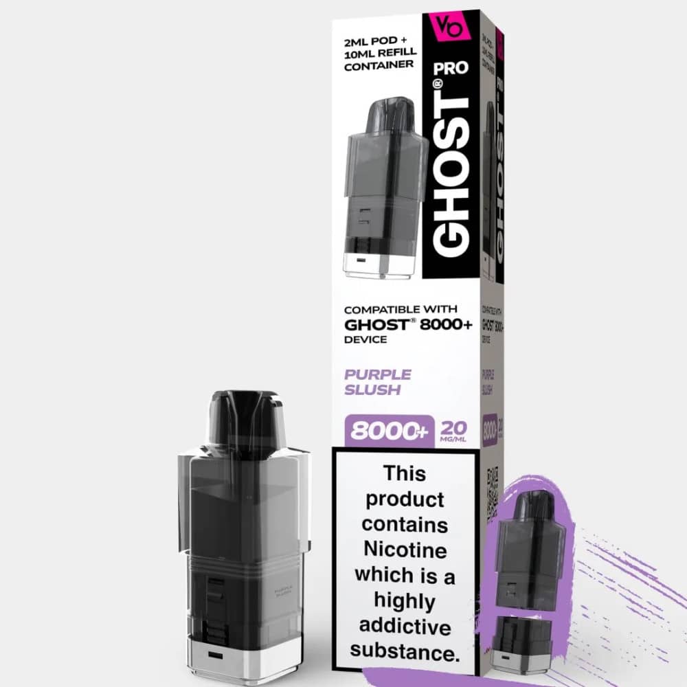 Vapes Bars Ghost Pro 8000 Pods Purple Slush