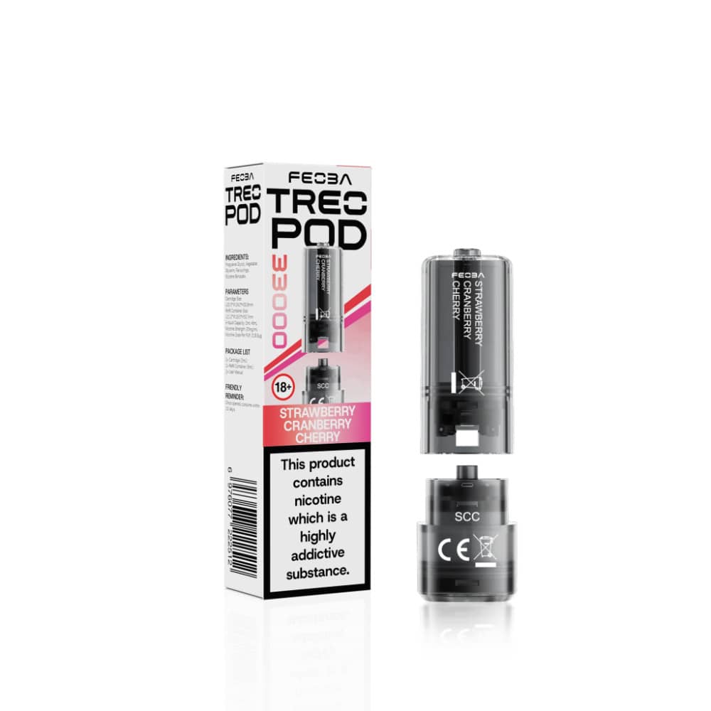 Feoba Treo 33k Pods Strawberry Cranberry Cherry