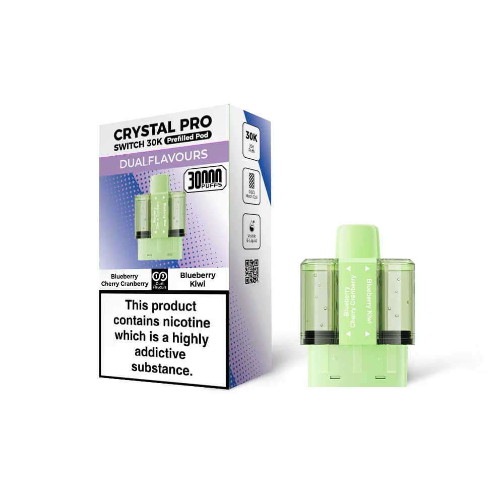 Crystal Pro Switch 30k Pods Blueberry Cherry Cranberry / Blueberry Kiwi