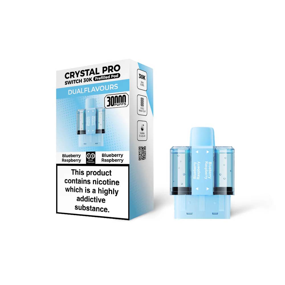 Crystal Pro Switch 30k Pods Blueberry Raspberry