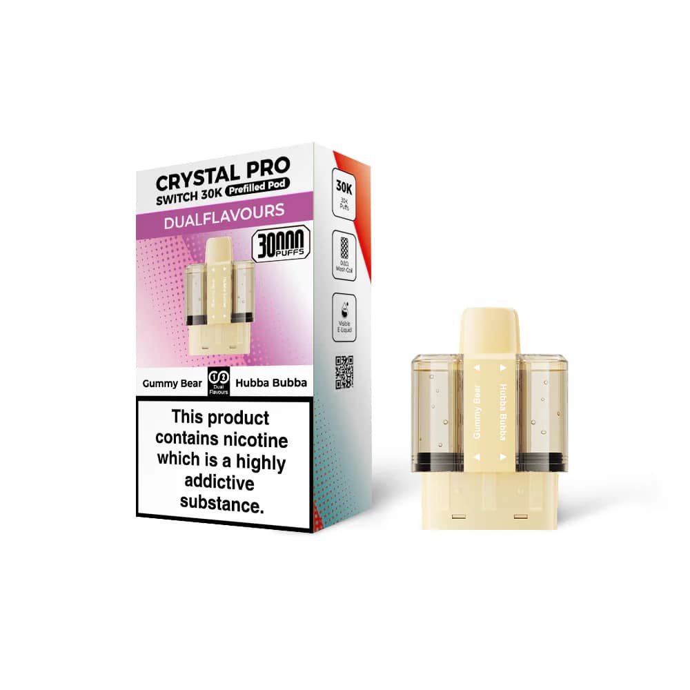 Crystal Pro Switch 30k Pods Gummy Bear / Hubba Bubba