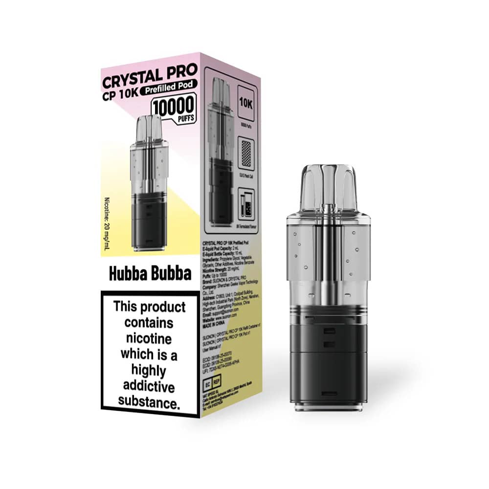 Crystal Pro CP 10k Pods Hubba Bubba