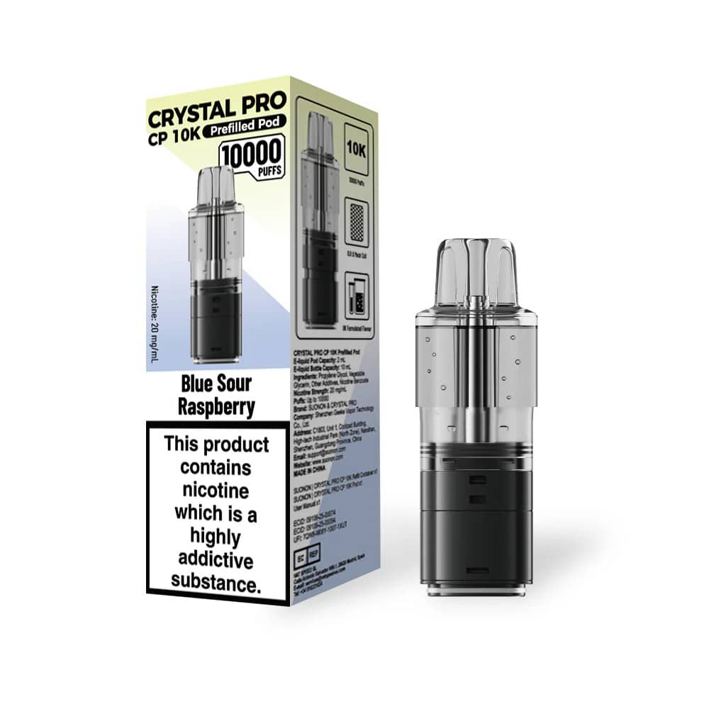 Crystal Pro CP 10k Pods Blue Sour Raspberry