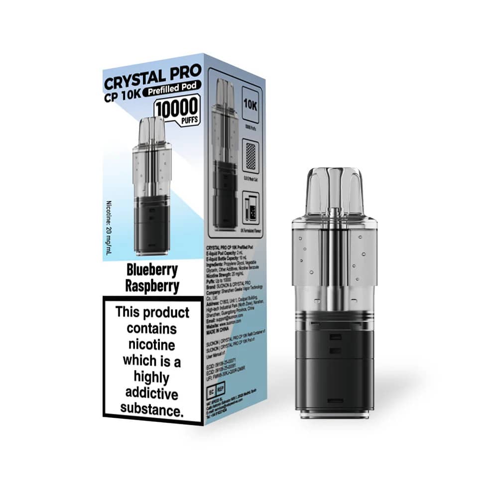 Crystal Pro CP 10k Pods Blue Raspberry