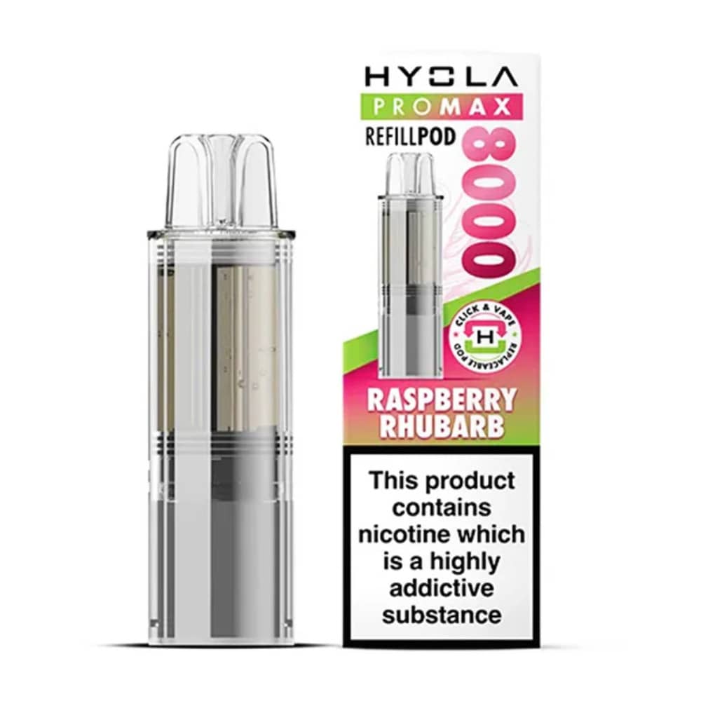 Hyola Pro Max 8000 Pods Raspberry Rhubarb