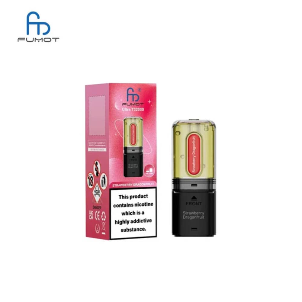 RandM Fumot T32000 Ultra Pods Strawberry Dragonfruit