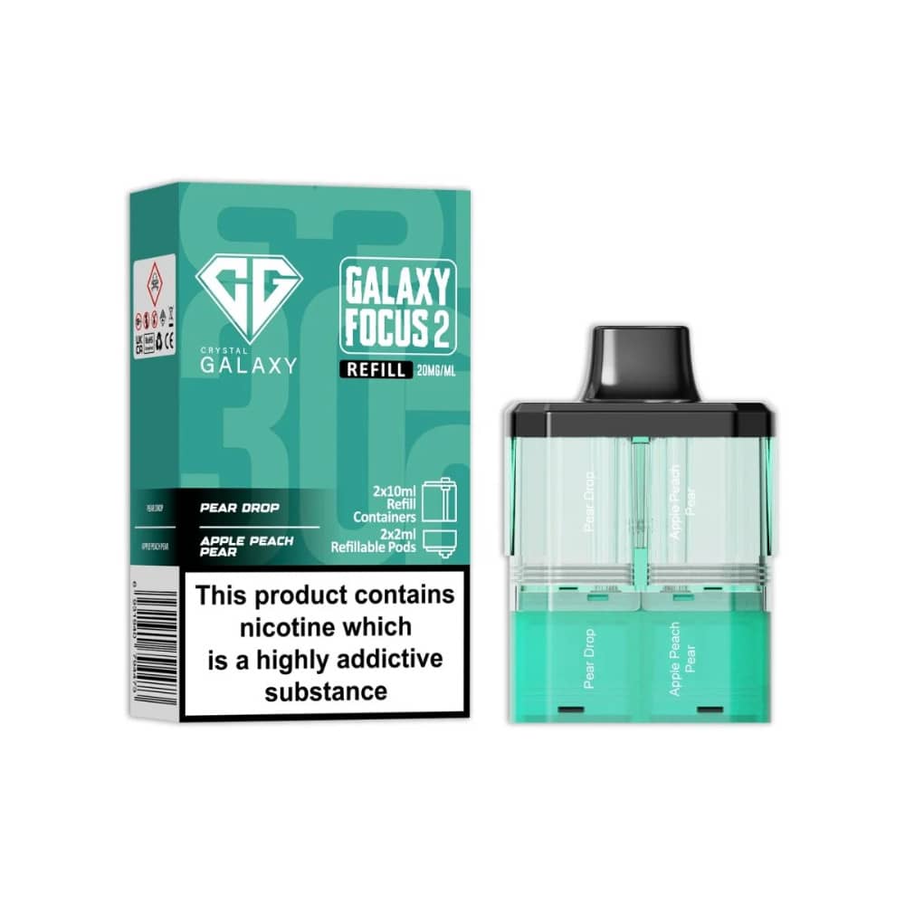 Crystal Galaxy 30k Focus 2 Pods Pear Drop / Apple Peach Pear