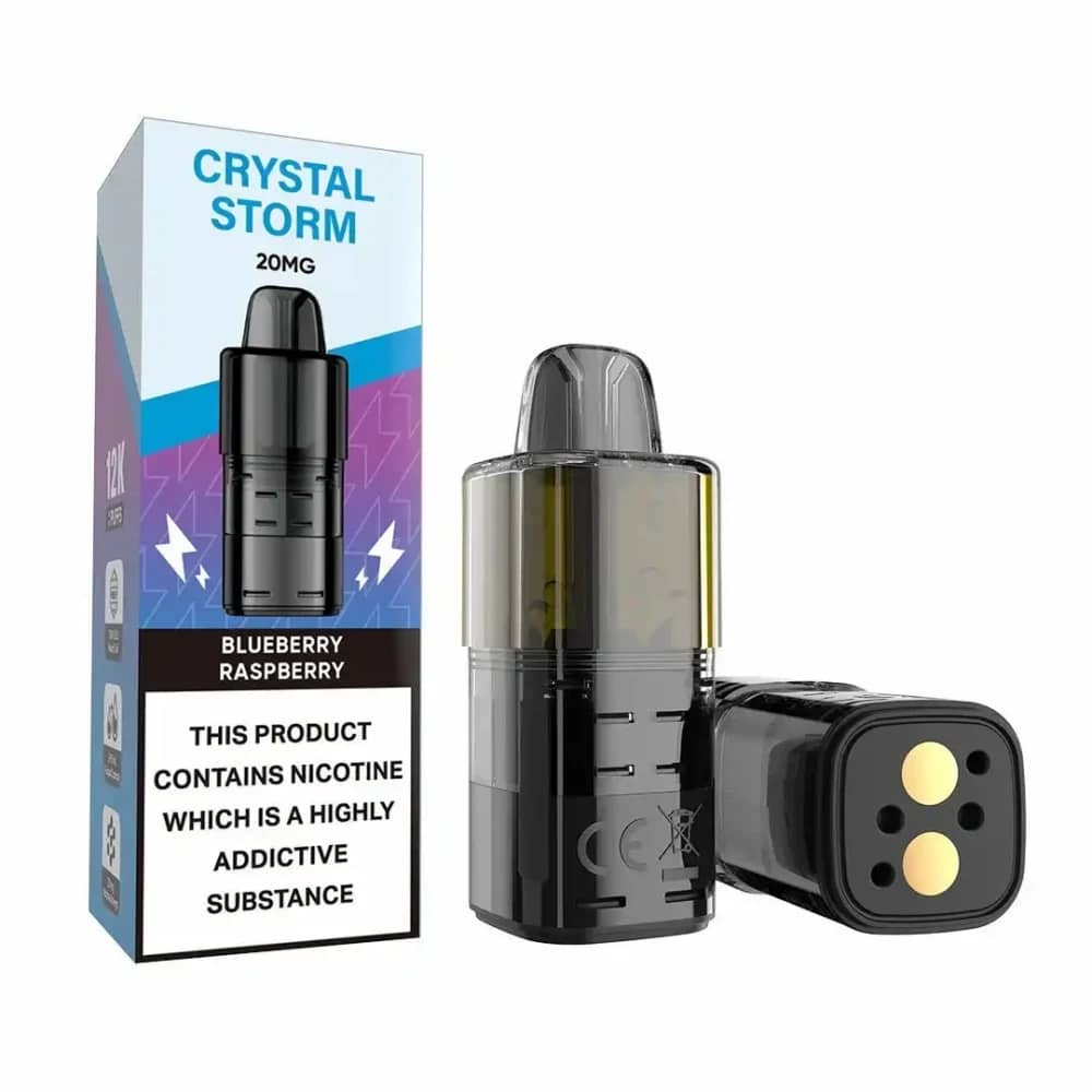 Crystal Strom Bar 12k Refill Pods | 20mg Blueberry Raspberry