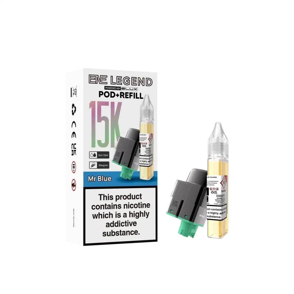 Elux Ene Legend 15k Refill Pods Mr Blue