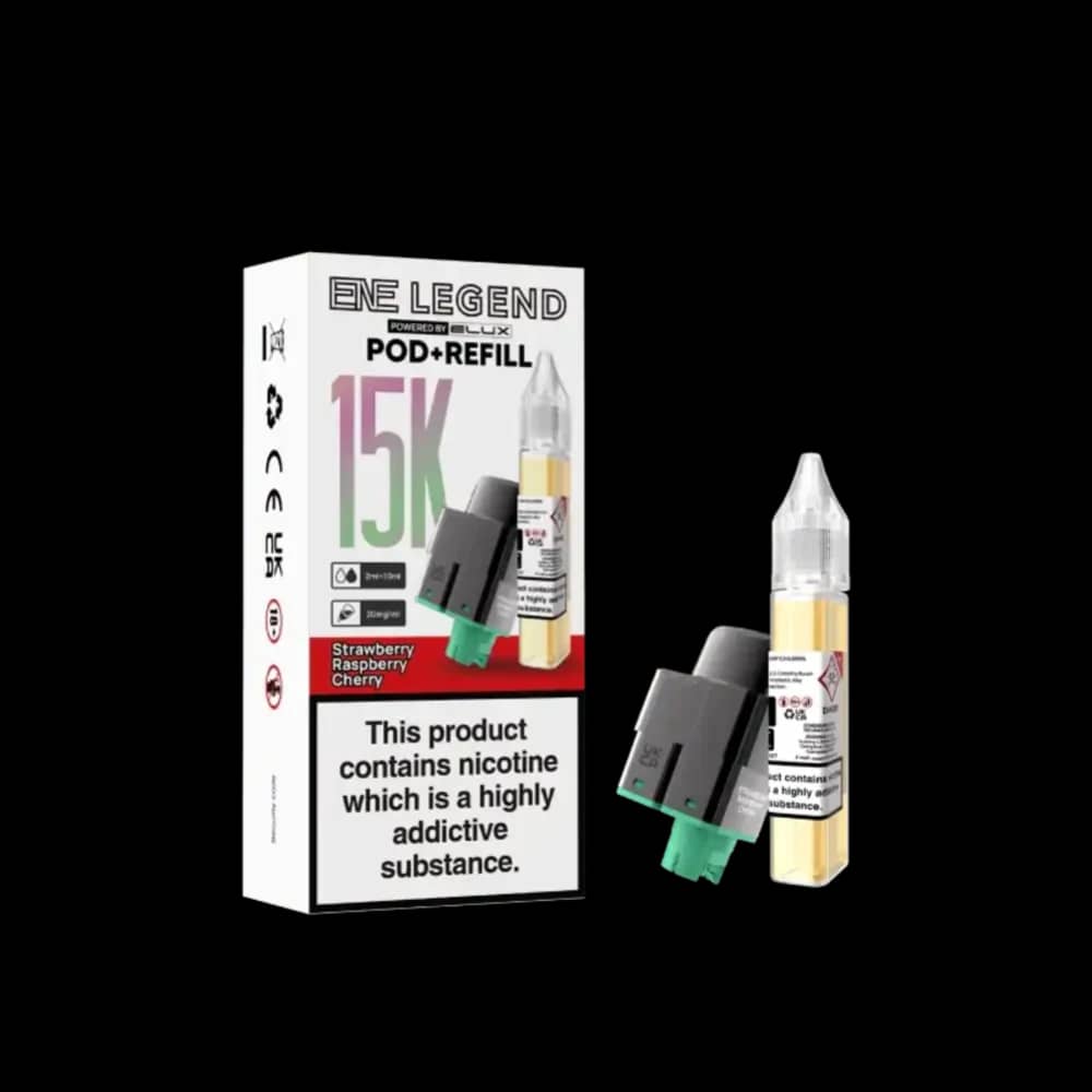 Elux Ene Legend 15k Refill Pods Strawberry Raspberry Cherry Ice