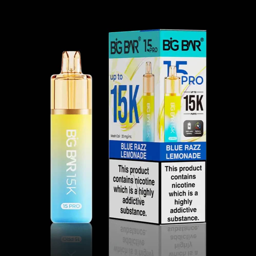 Big Bar Pro 15k Prefilled Vape Kit Blue Razz Lemonade