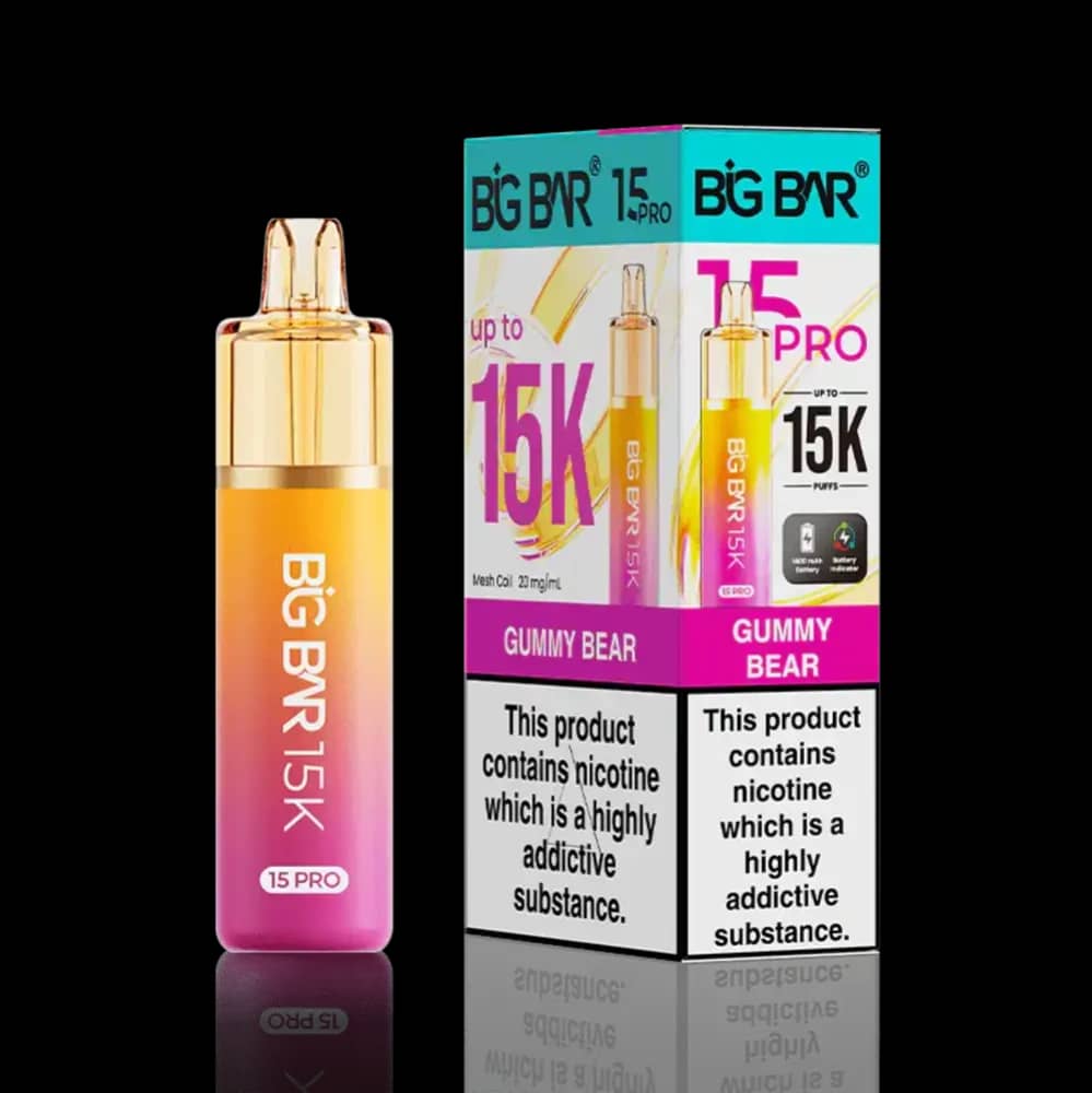 Big Bar Pro 15k Prefilled Vape Kit Gummy Bear