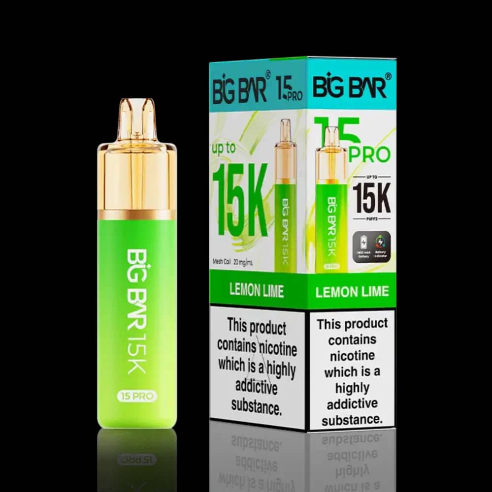 Big Bar Pro 15k Prefilled Vape Kit Lemon Lime