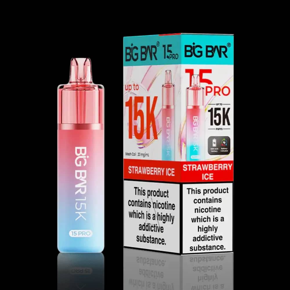 Big Bar Pro 15k Prefilled Vape Kit Strawberry Ice