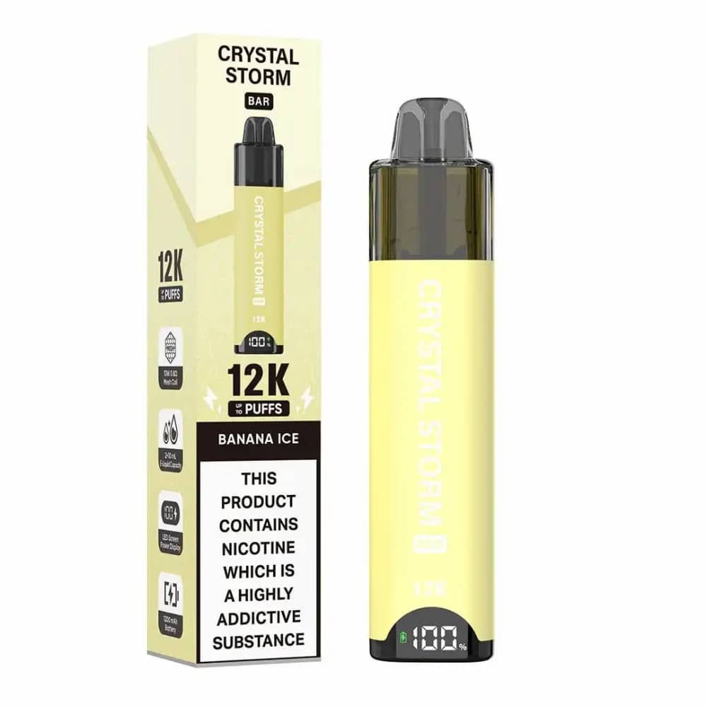 Crystal Strom Bar 12k | Prefilled 20mg Pod Kit | Box of 5
