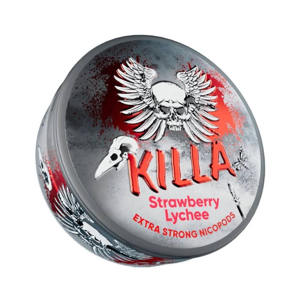 Killa Nicotine Pouches Strawberry Lychee 16mg