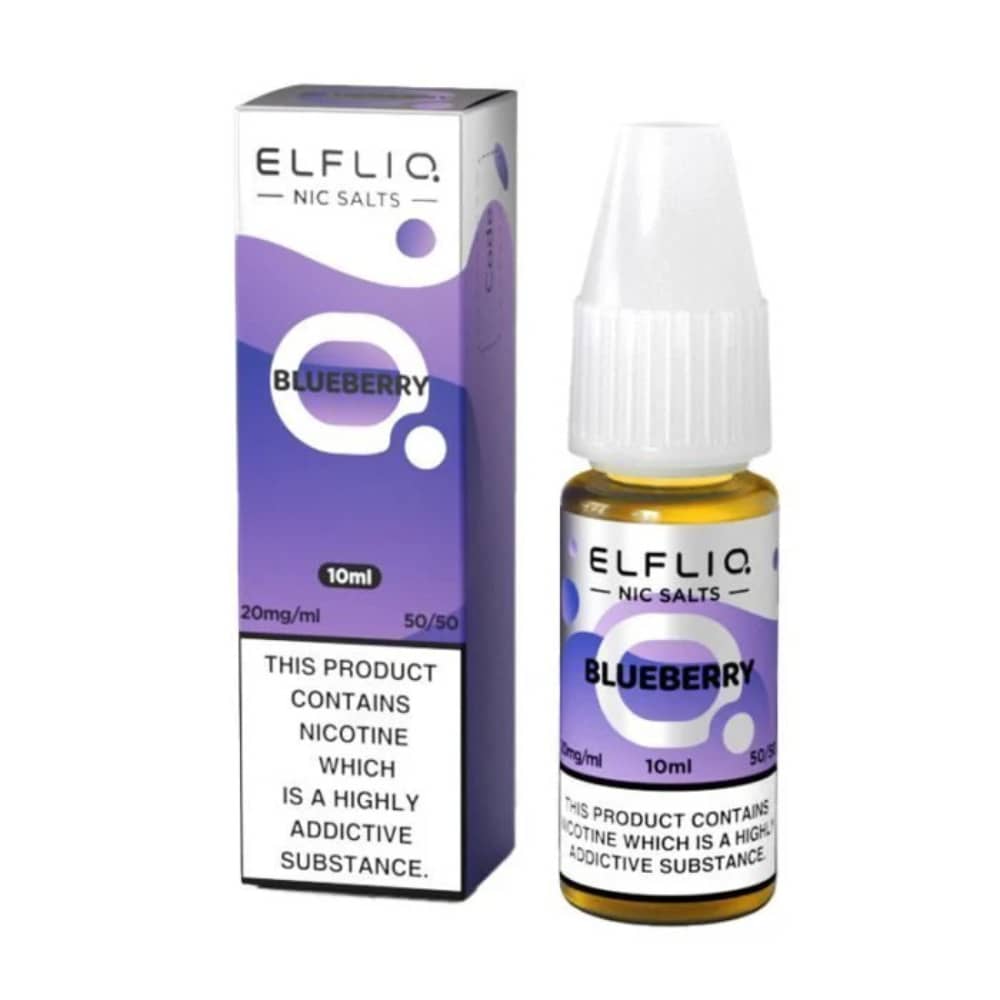 Elf Bar Elfliq Nic Salt E-Liquids 10ml Blueberry 10mg