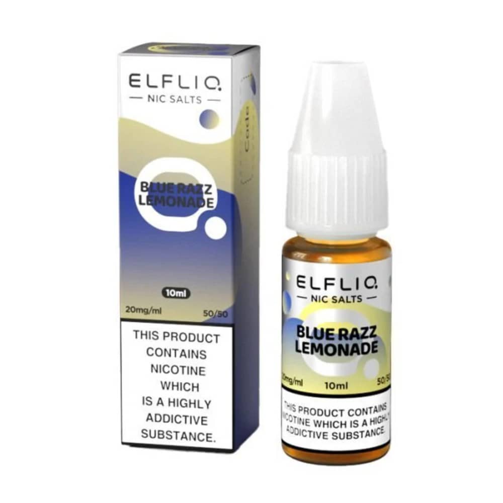 Elf Bar Elfliq Nic Salt E-Liquids 10ml Blue Razz Lemonade 10mg