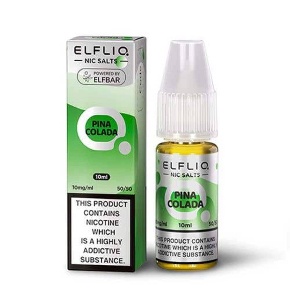 Elf Bar Elfliq Nic Salt E-Liquids 10ml Pina Colada 20mg